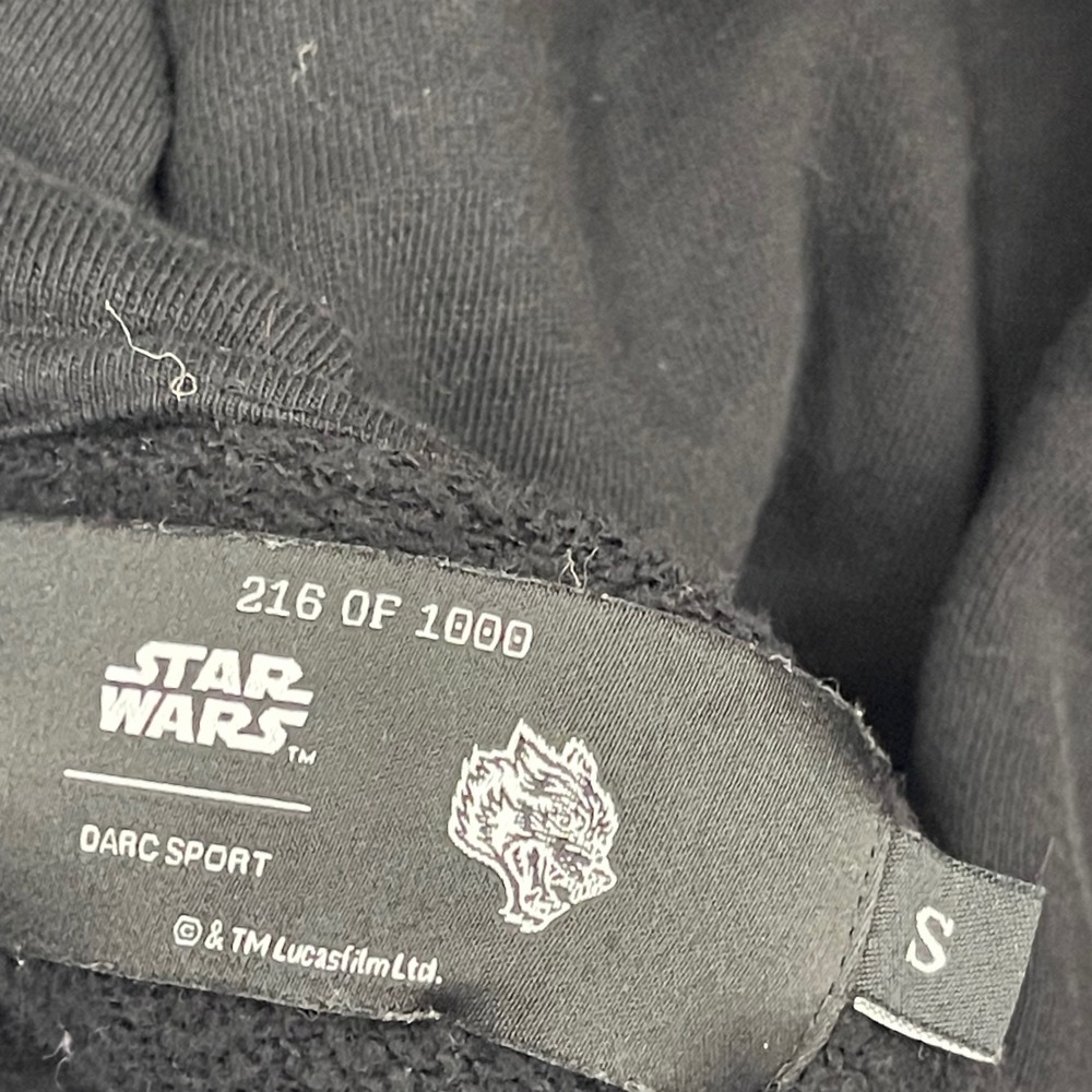 Darc Sport Star Wars Ride Lightning Wyoming Cropped Hoodie size s 216/100 I07 - Picture 5 of 5
